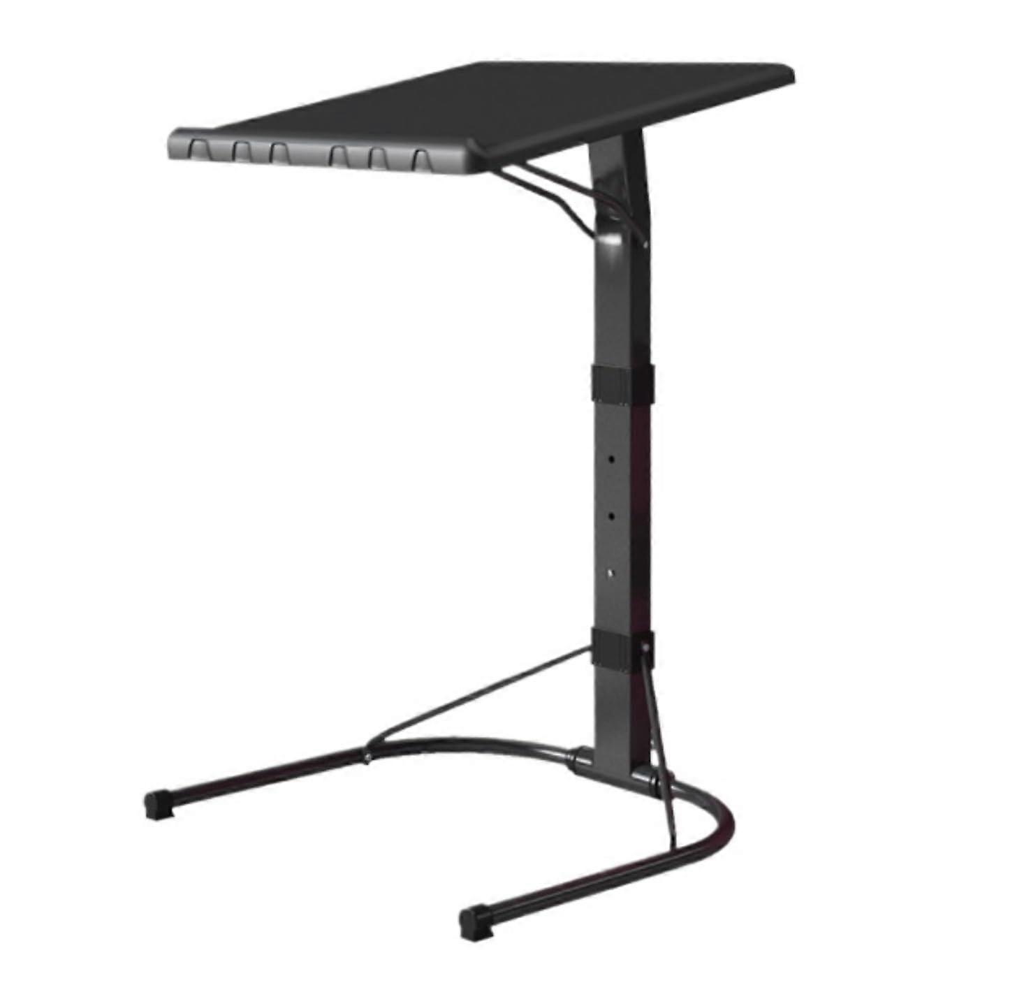 Laptoptisch Klappbarer Beistelltisch Aus Metall 76.5x43cm Schwarz, Tragbarer Laptop-Schreibtisch, Abnehmbarer Stehpult, Nachttisch Computertisch