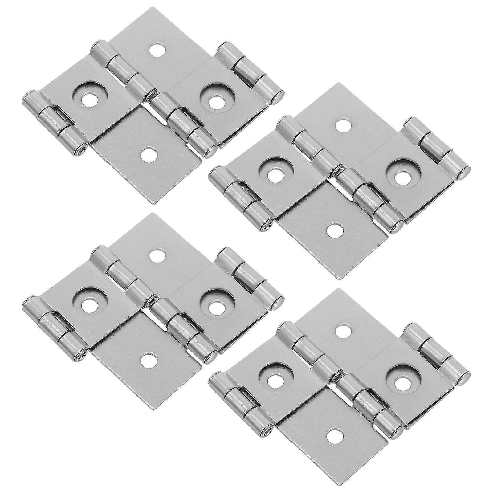 4pcs Double Swing Iron Door Hinge Spring Hinge for Saloon Gates, Stable Furniture Installation, Screens and Similar Applications