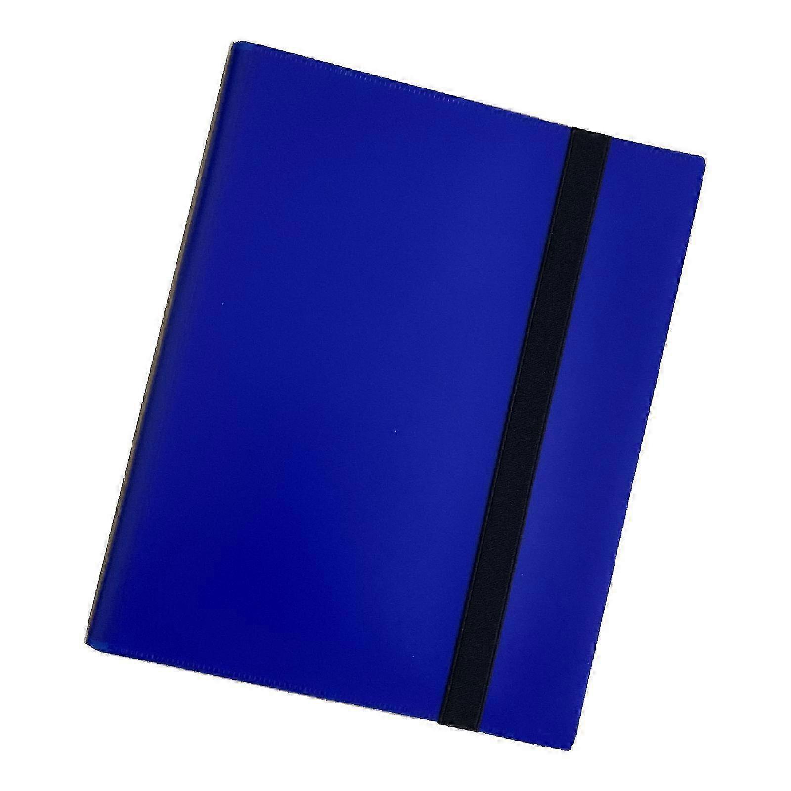 2025 Trading Cards Album Binder Band Closure Card Collection Binder for 540 Cards blue