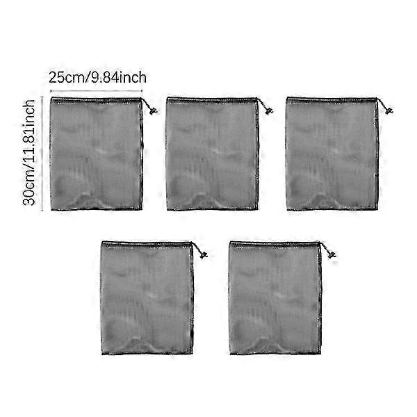 5 PCS Small Mesh Drawstring Bags