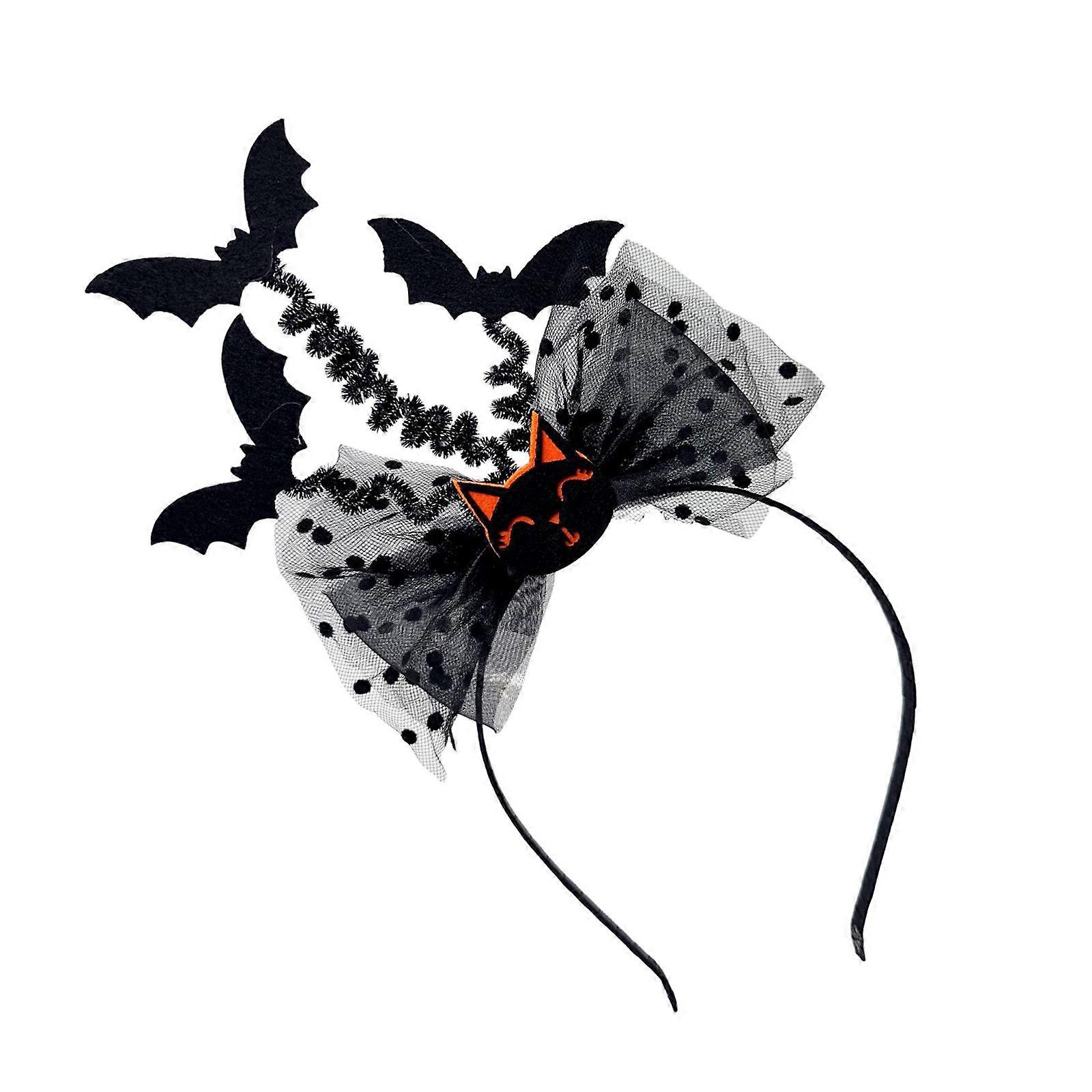 Leken Flaggermus Hår Ornament Justerbar Posisjon Design Myk Hodeplagg For Halloween Gotisk Fest Netter Flerfarget