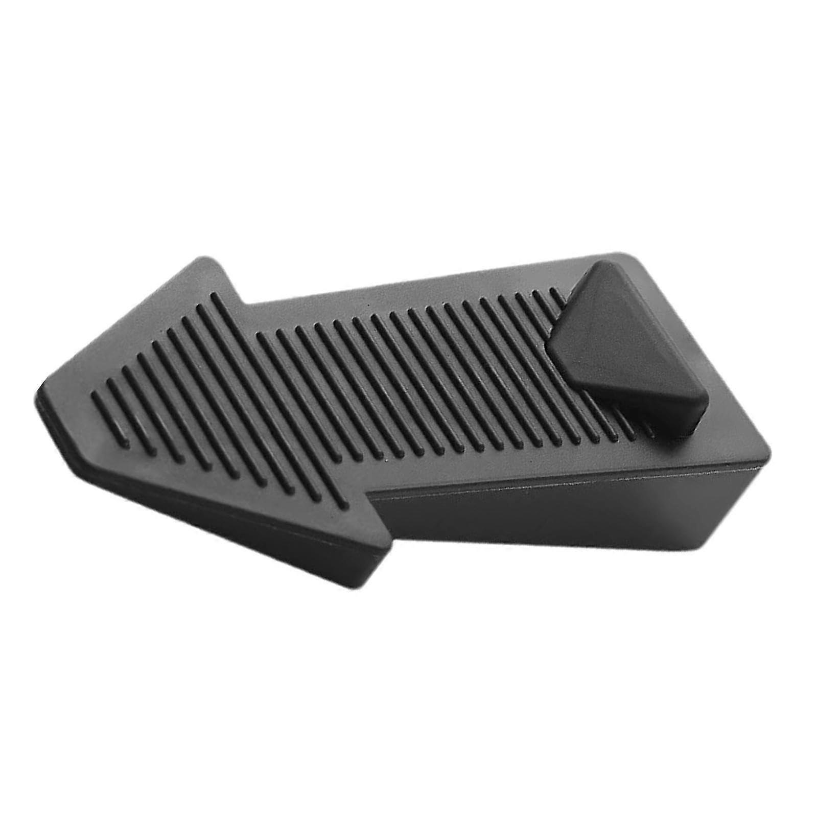 Rubber door stopper for bottom of door, reusable door wedge, black.