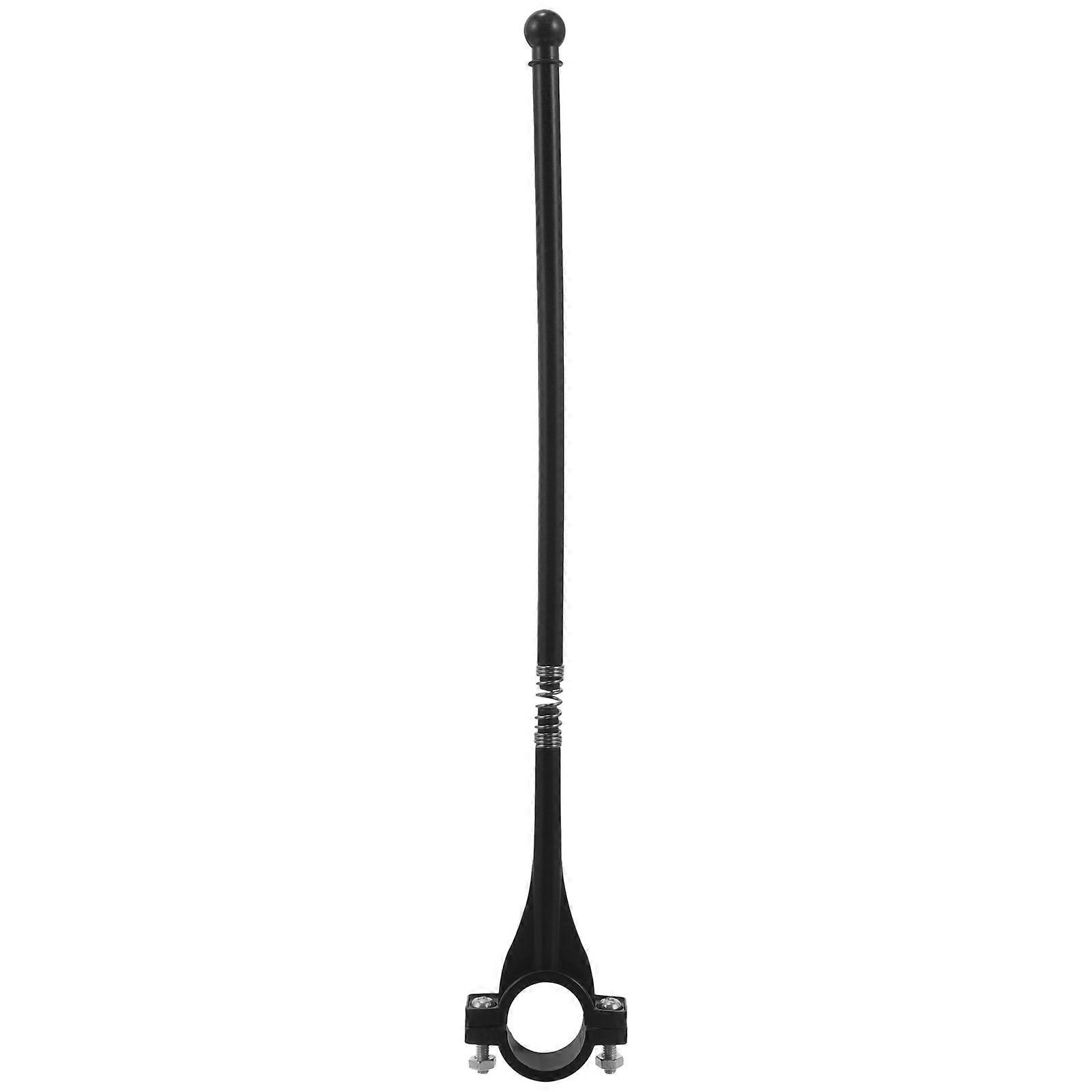 Bike Handlebar Flag Holder 6Pcs Black Plastic with Rust-Proof Durability for