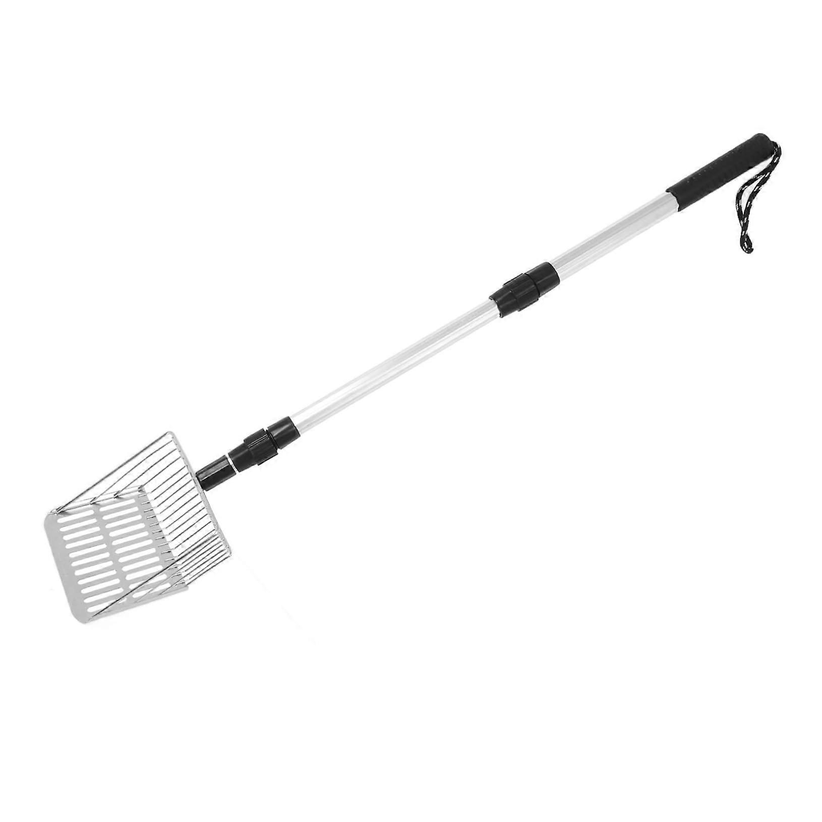 Long Cat Litter Scoop Ergonomic Handle Light Compact Durable Non-Slip Easy to Use Space-Saving