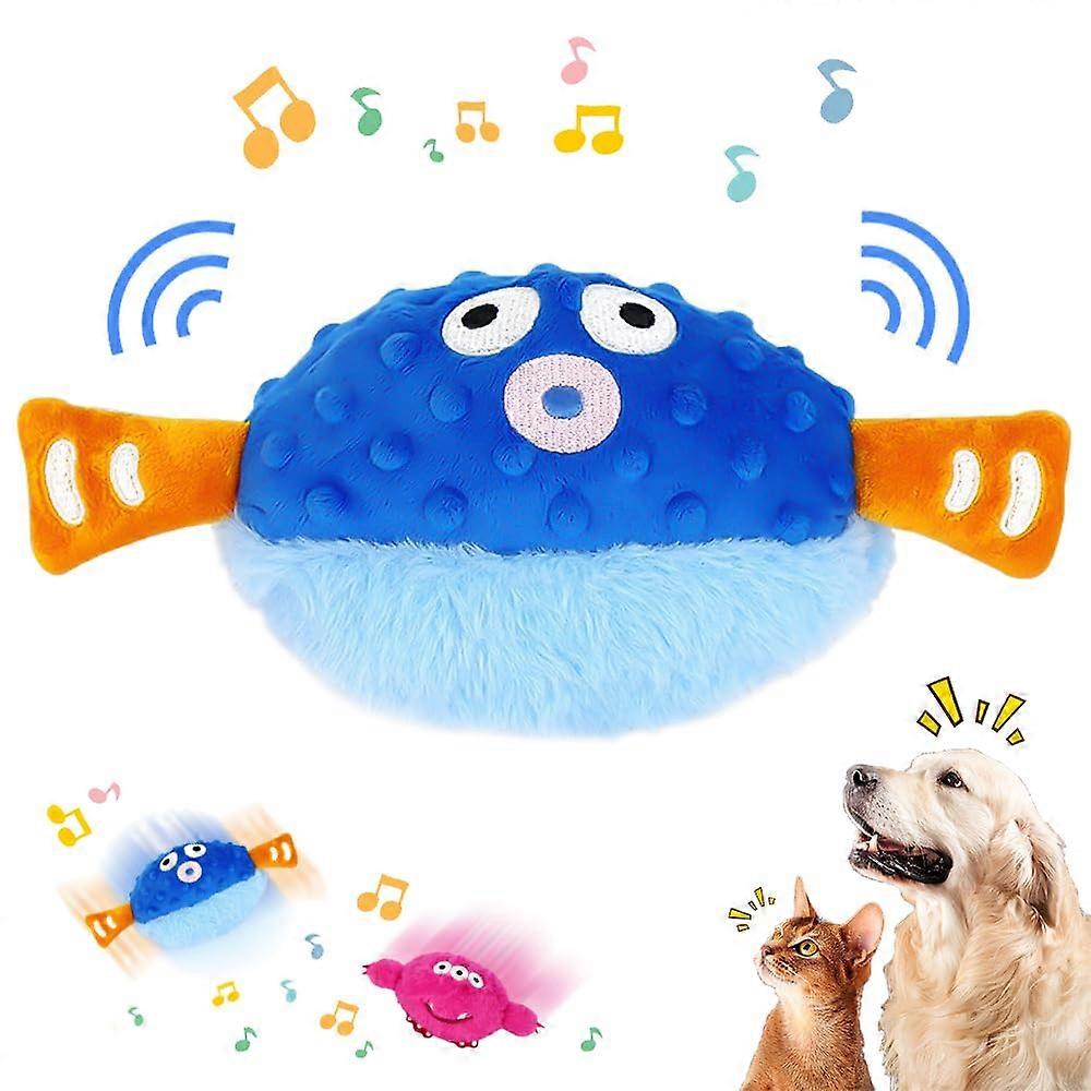 Active Moving Pet Plush Toy, Dog Ball, Dog Toy, Food Ball, Talking and Repeating Funny Stuffed Toy, Interactive Dog Toy, Toy Ball (A)