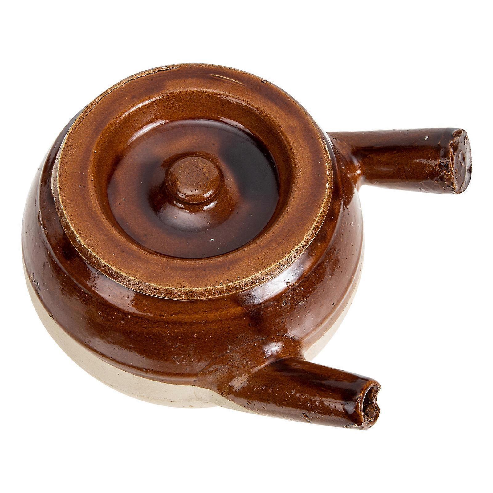 Herbal Medicine Pottery Clay Pot Easy to Clean for Cooking Traditional Chinese Medicine 1600ML 1Set