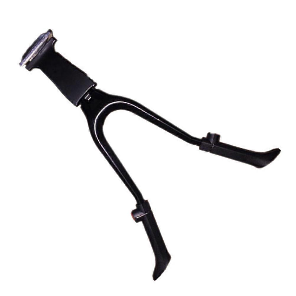 Durable Double Leg Bike Kickstand with Reinforced Steel Foot for Mountain 26" and Above Frame Size Black