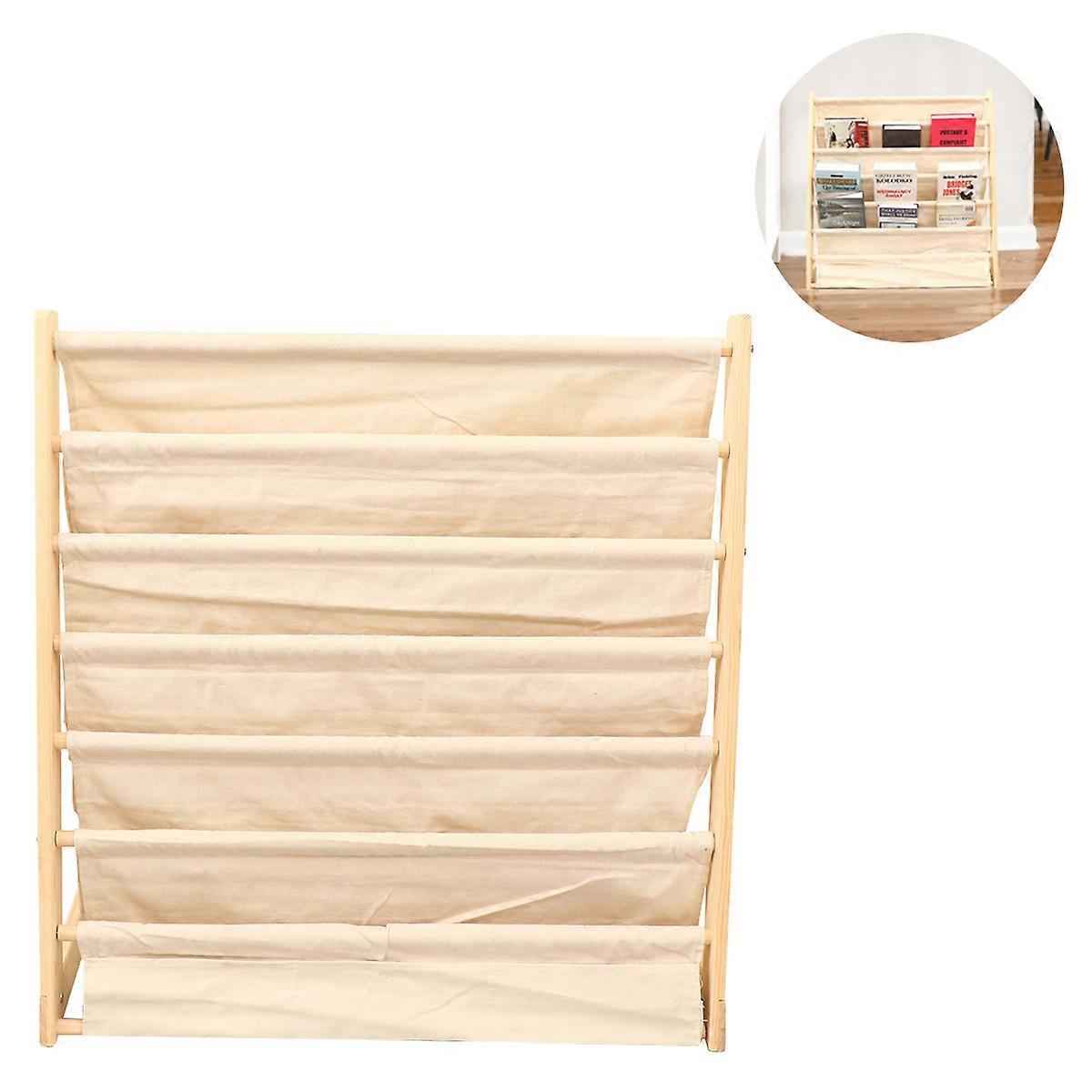 Comic Book Storage Childrens Reading And Reading Bookshelves For Home Use Assorted Color Wood Fabric Bamboo 1Pcs