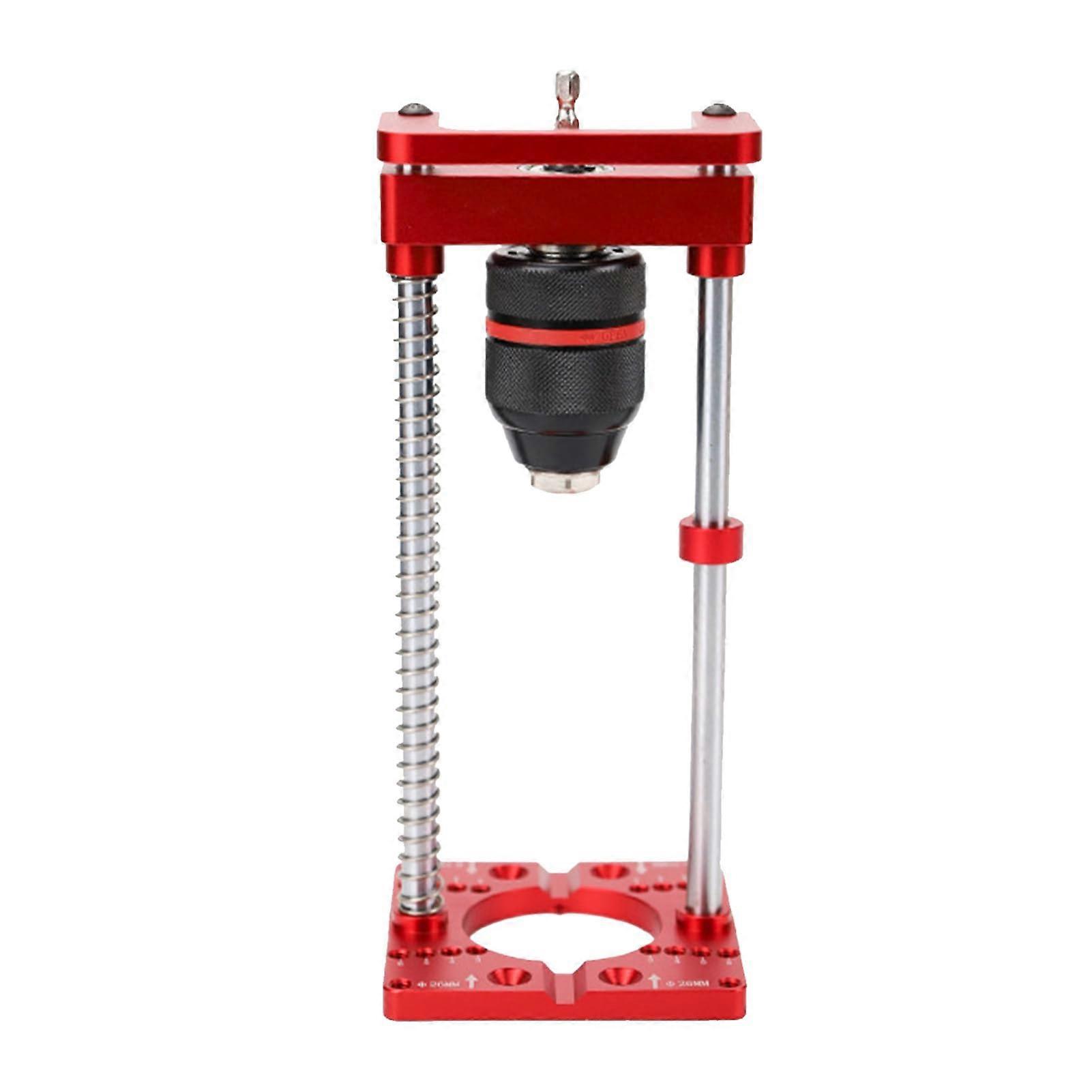 Boring guide device, Heightadjustable drill stand with spring , 35mm hinge hole finder for woodworking projects