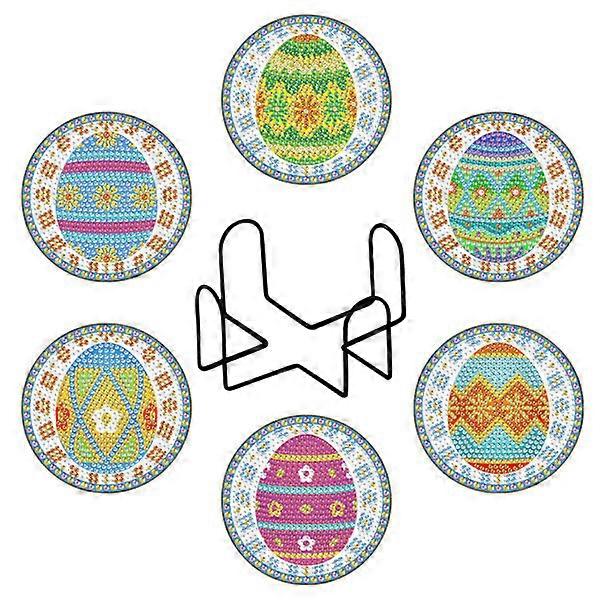 الماس اللوحة الوقايات عيد الميلاد 6 قطع أطقم الرسم الماس عيد الميلاد 5D DIY الماس اللوحة الوقايات للمبتدئين والأطفال والحرف عيد الميلاد للإعلان