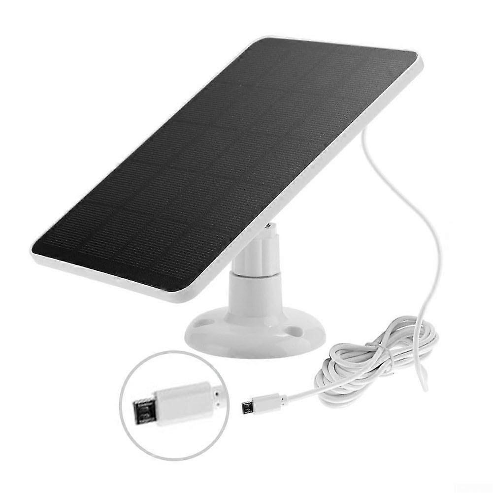 Flashing Camera Solar Solution 4W Outdoor Charger with Long 9 25.6m Cable for Performance (White)
