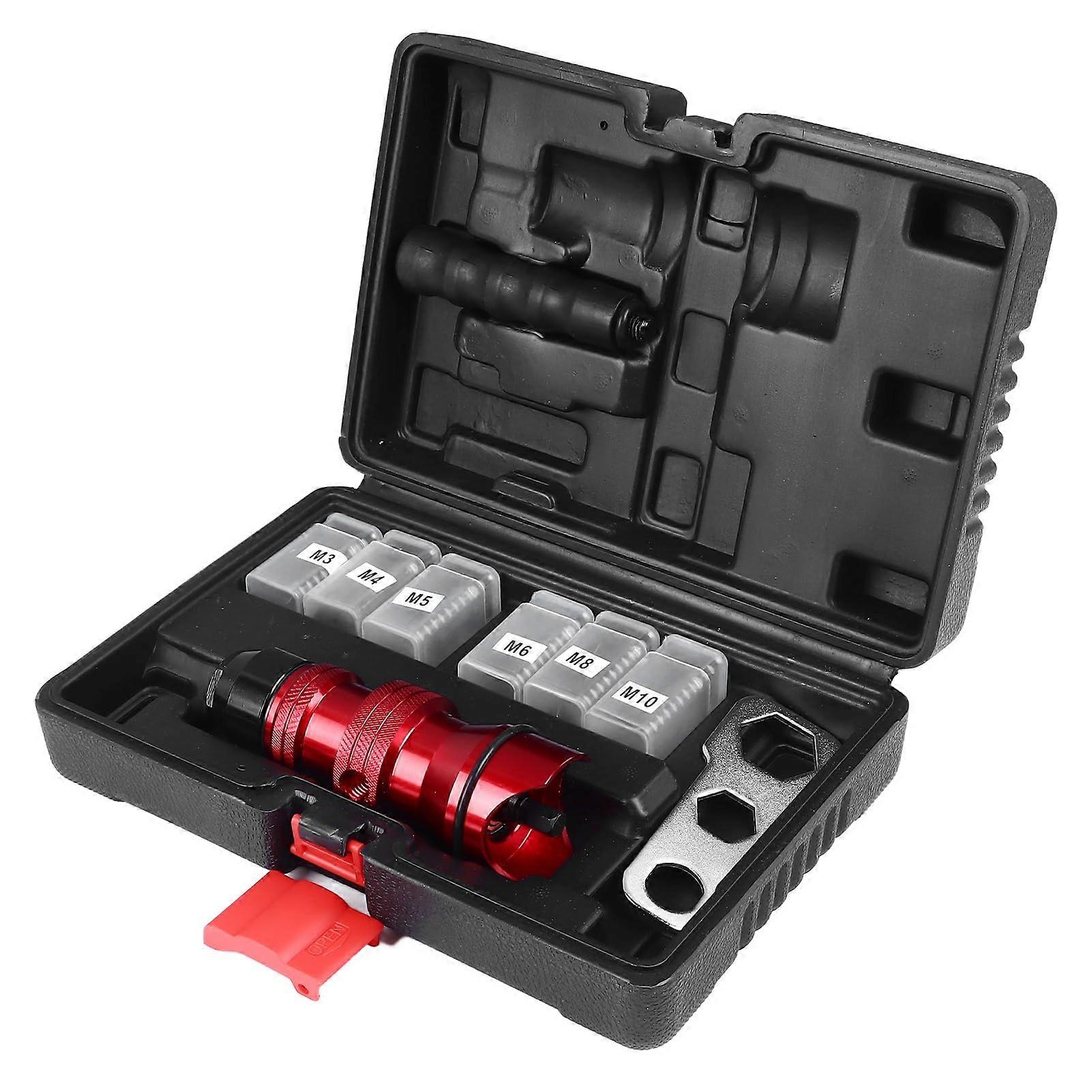 Professional Rivet Gun Adapter, Efficient Electric Rivet Head for Aluminum Alloy Rivet Fastening, Compact and Portable