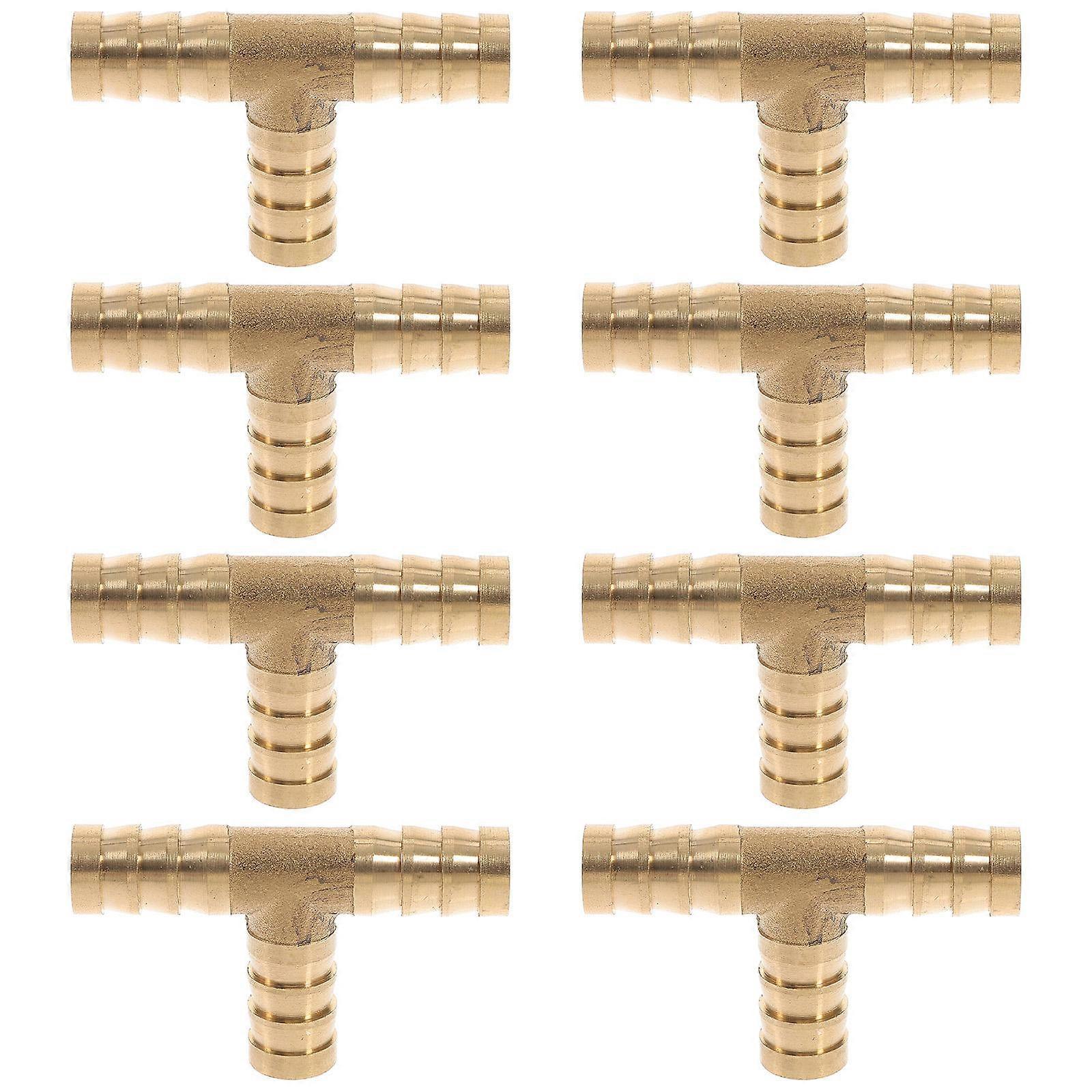 8pcs PEX Fitting Couplings, Copper Hose Connectors for Plumbing Repairs, Compatible with Various Water Hose Applications, Easy Installation