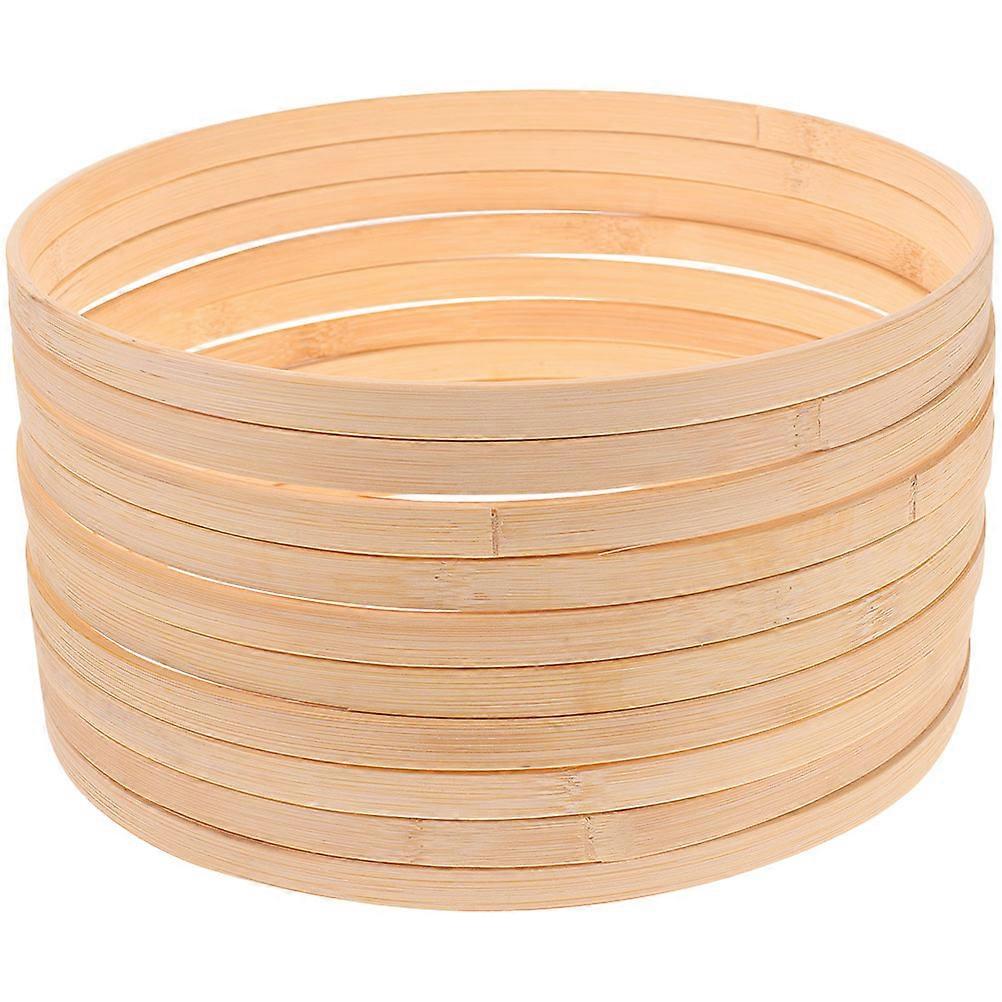 Bamboo Hoops for Crafts Sturdy and for DIY Home Decor and Dream Catcher Projects 10 Pieces