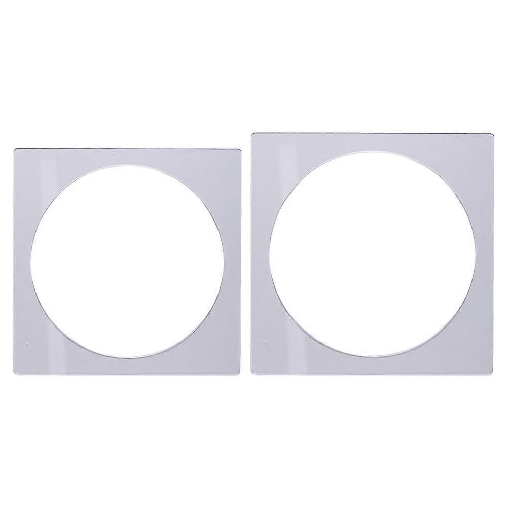 2pcs Layer Cake Mold Square Acrylic Cake Board Cake Scraping Plate Cake Tools