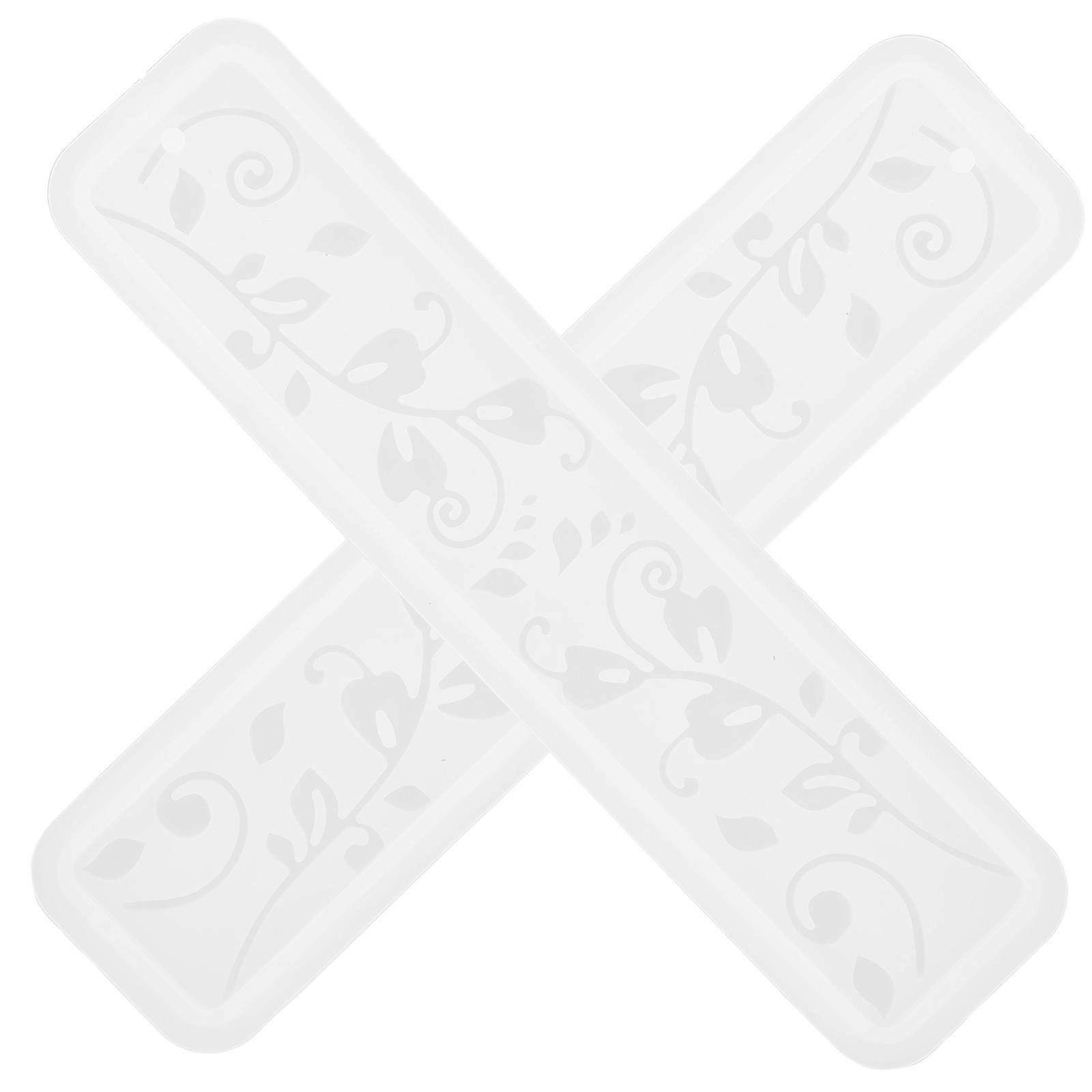 Book Marker Mold For Resin Art Projects Craft Enthusiasts White Color 0.6X3.7X15CM 2Pcs