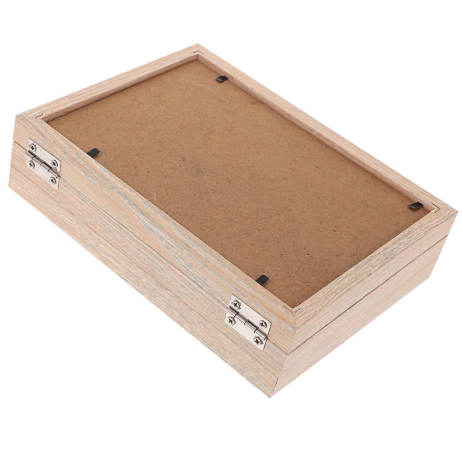Home Photo Frame Desktop Decor Rectangular Wood Rustic Style 45.00X20.00X2.00cm 1 Set