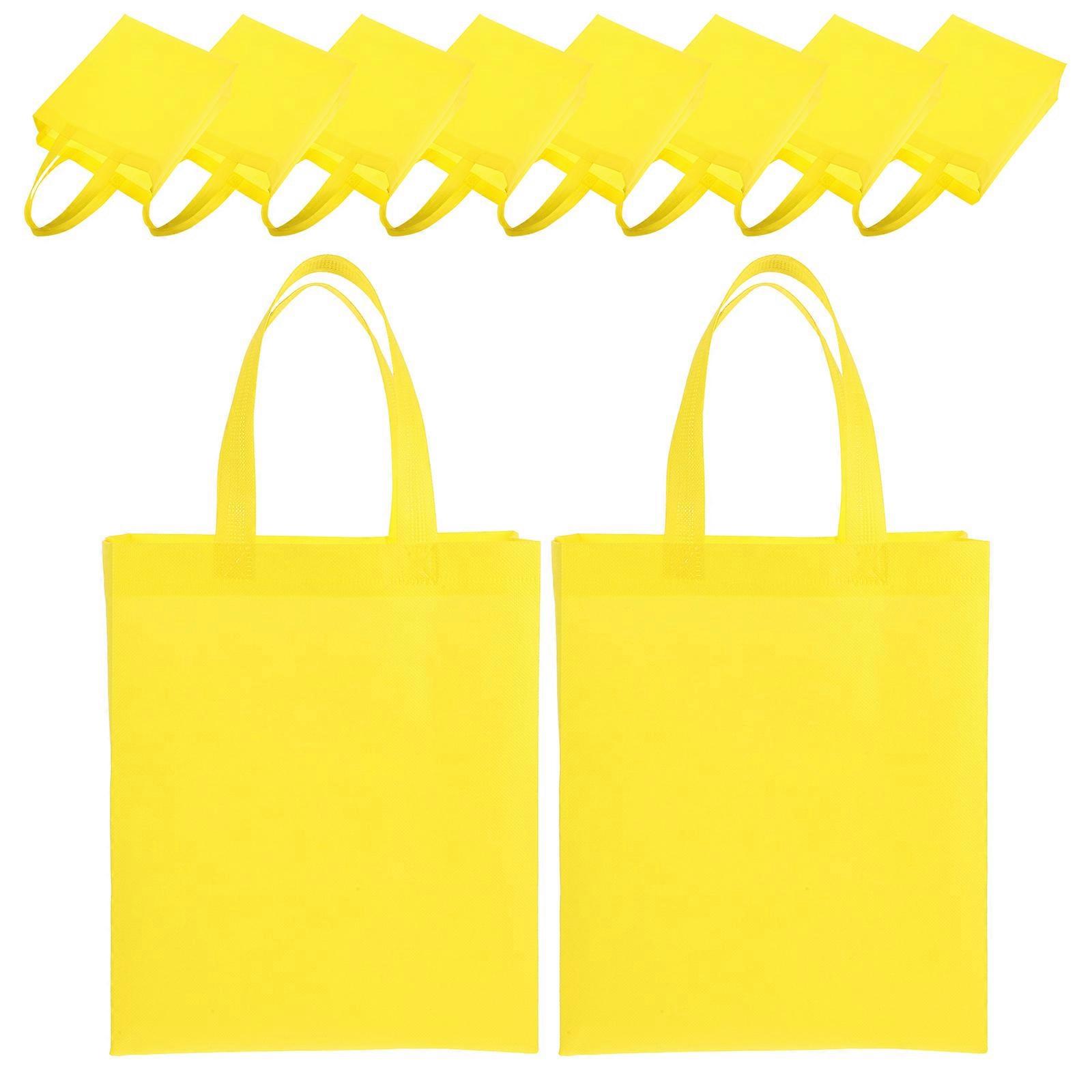 Non-Woven Grocery Bag 30Pcs Yellow For Household Users Easy To Carry And Store