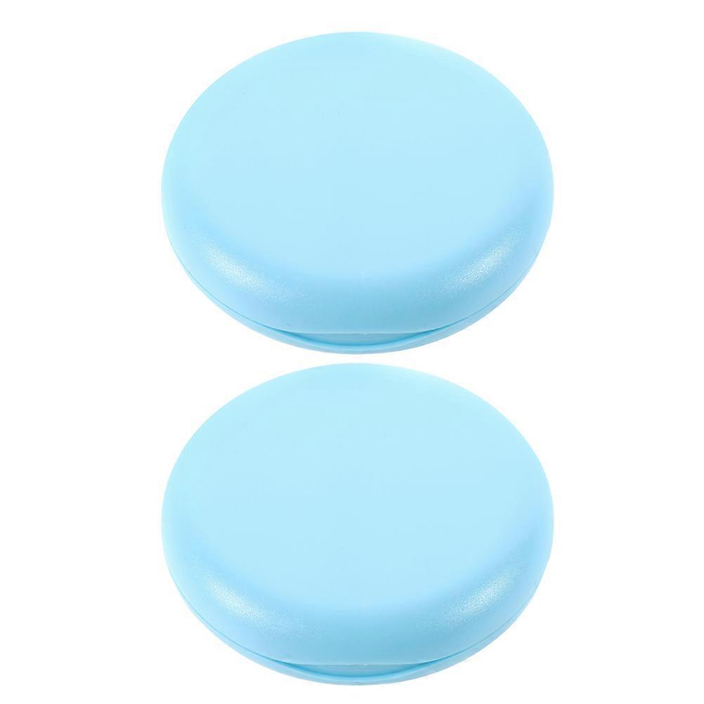 נרתיק למחזיק מחזיק תותבות נייד עיצוב מלוטש חומר ABS לנסיעות עסקים 8.50X8.50X2.00 ס"מ 2 יחידות