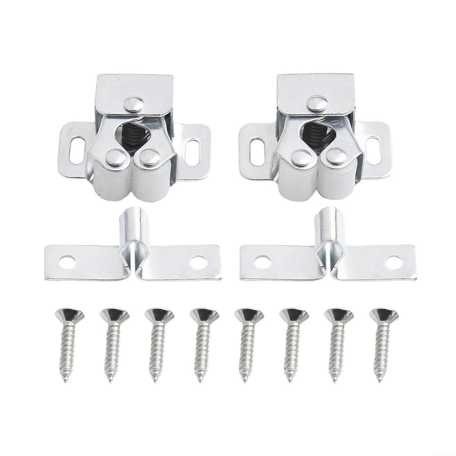 Efficient door clips for Bantam Touch cabinets with beads for a quiet closing mechanism (Gold)