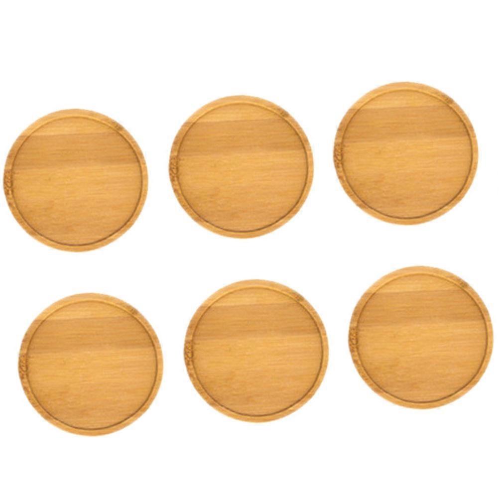 Khaki Plastic Flowerpot Tray with Modern Minimalist Design for Storage Use 6.3x1cm