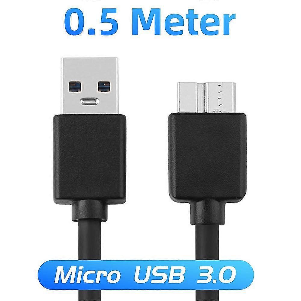 2025 FONKEN USB 3.0 Micro B Data Cable Male A To Micro B USB Cable 5 Gbps Hard Drive Cables For Samsung Note3 Camera