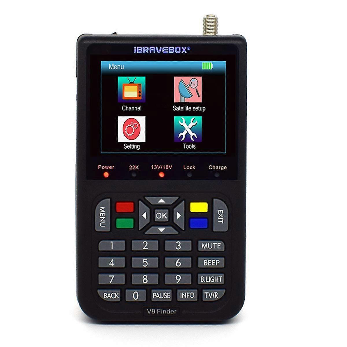 Digital Satellite Finder V9 HD with Satellite Detection DVBS/S2 for Antenna Alignment