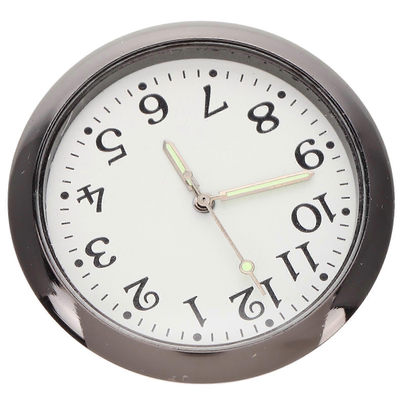 Round Doll House Scene Decoration Moving Electronic Clock Miniature Clock Modern Style Multi 1 Pcs