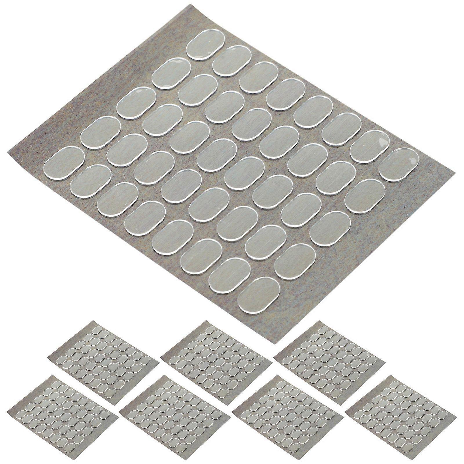Nail Glue Double Sided Tape 10 Sheets Transparent Adhesive For Customer Display 1.2x0.8cm Practical Nail Salon Application