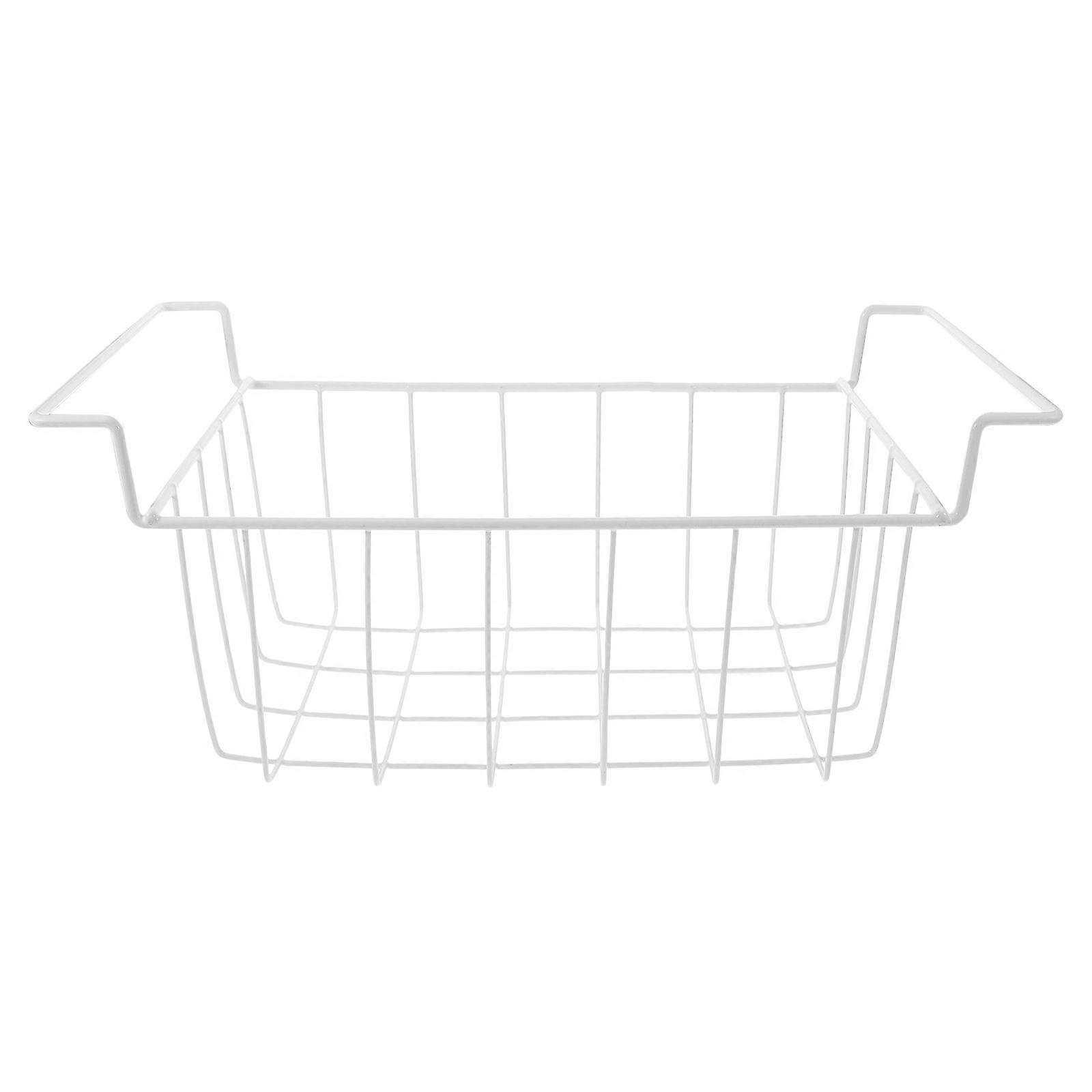 Practical Freezer Hanging Rack Efficient Freezer Compartment Organizer Storage Cage Bin Organizer Space-Saving Solution For Neat Storage