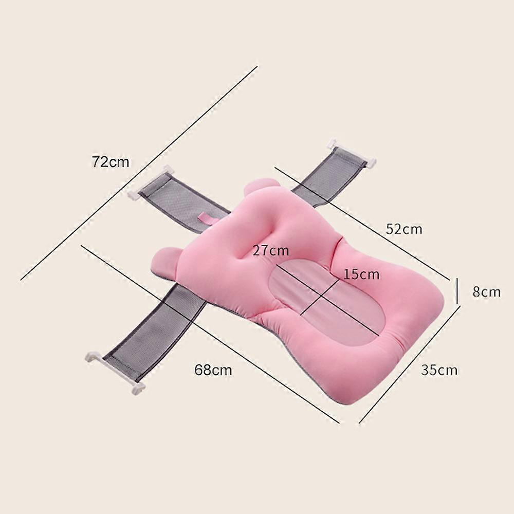 Baby Bath Cushion Hands Free Soft Floating Net Baby Bathtub Pad Supporter for Infants
