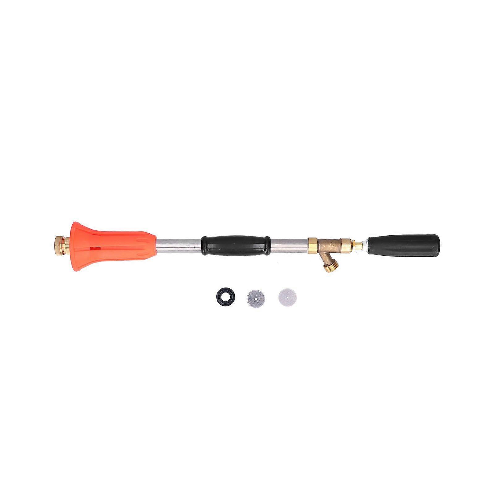 G1/2 Male Thread High Pressure Sprayer Long Range Adjustable Handheld Agricultural AtomizerOrange Red