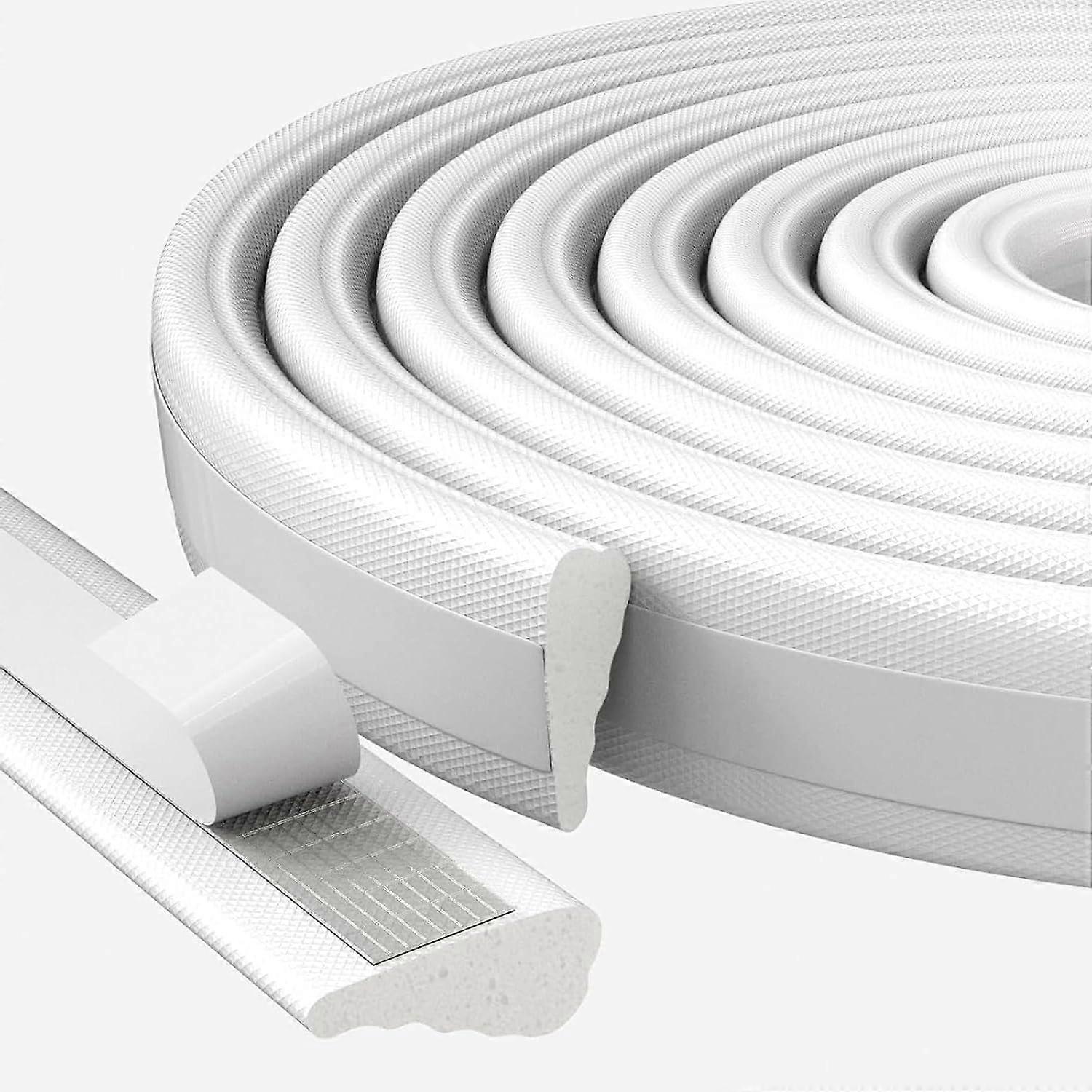 Self-Adhesive Sealing Tape 3m, Waterproof White Window Seal for Noise Reduction, Dust Blocking, and Anti-Collision Insulation