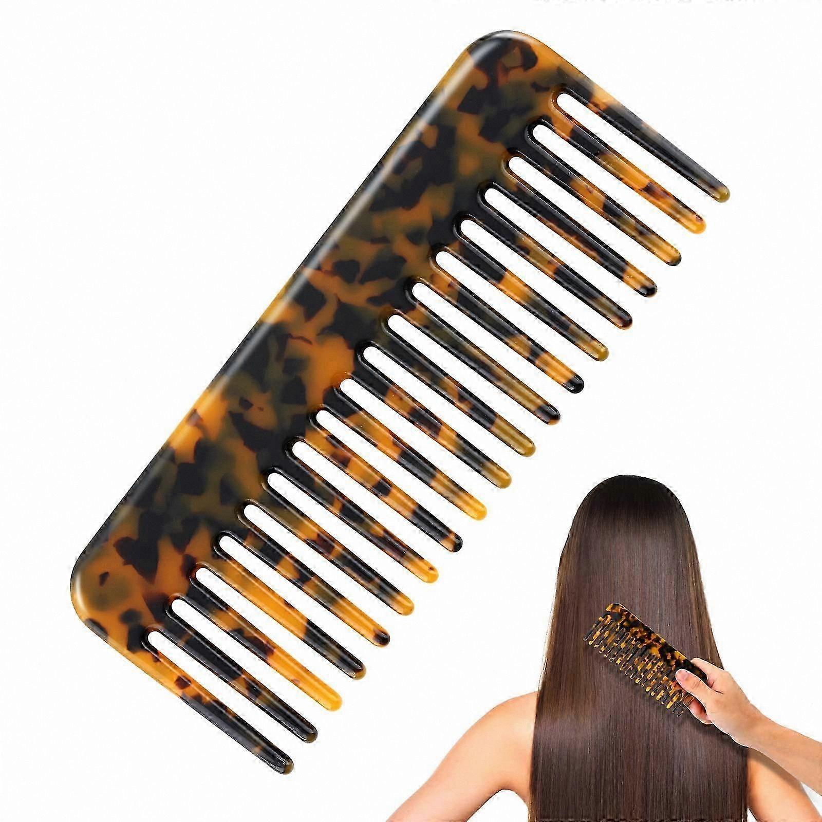 Detangling Comb for Curly Hair, Wide Tooth Shower Brush for Curls, Lightweight and Durable Styling Tool