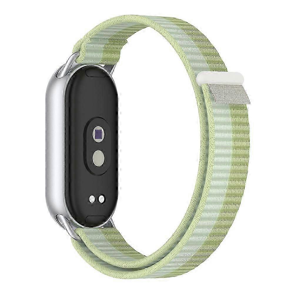 Wrist Strap Compatible For Xiaomi Smart Band 10 / 9 / 8 Magic Tape Nylon Loop Watch Band with Tail Tab