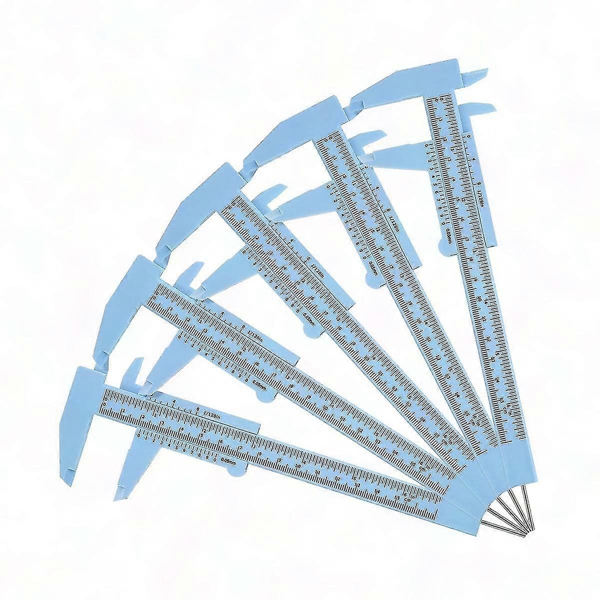 5PCS Eyebrow Ruler Brow Mapping Tool Vernier Caliper Double Scale for Perfect Brows
