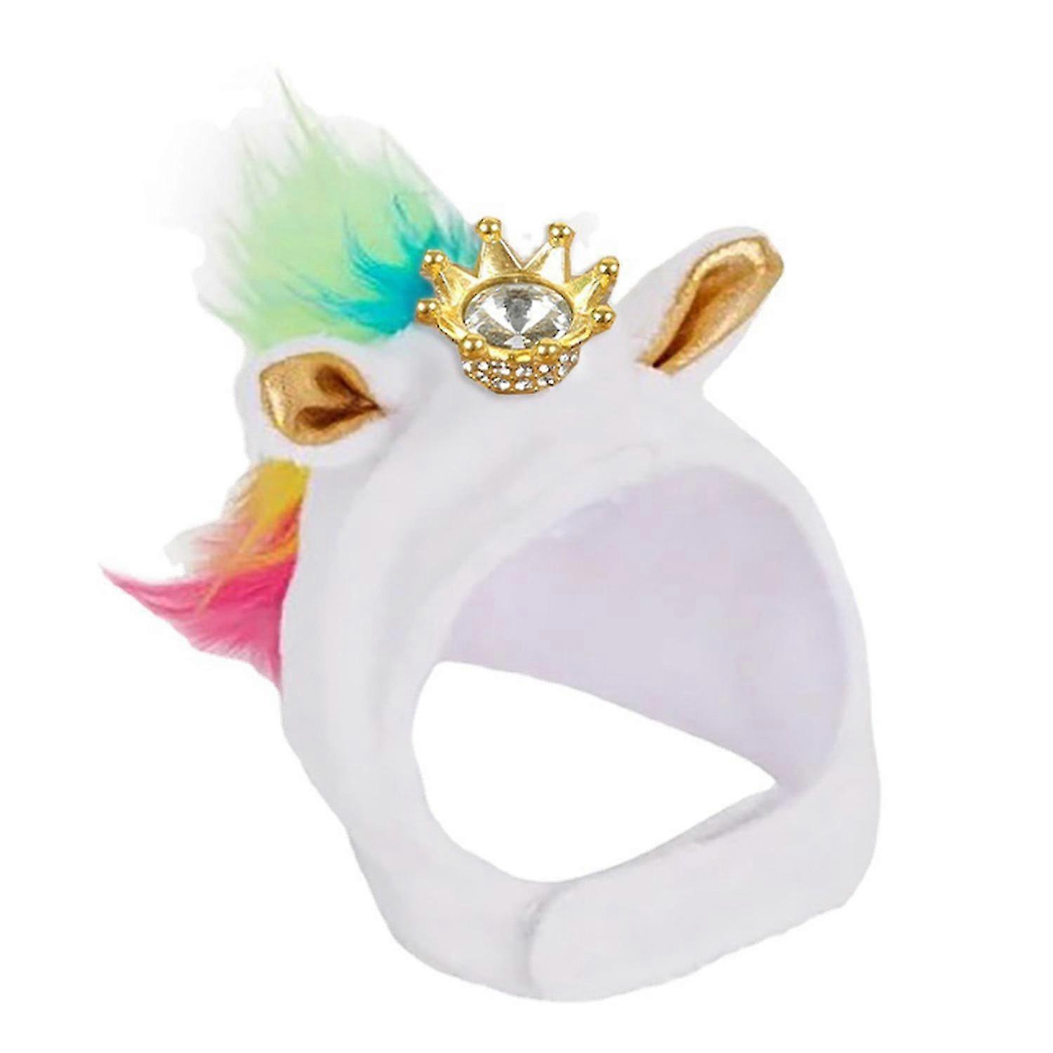 2025 Small Pet Plush Hat 3D Golden Crown Photo Props Adjustable Lizard Chameleon Squirrel Hedgehog