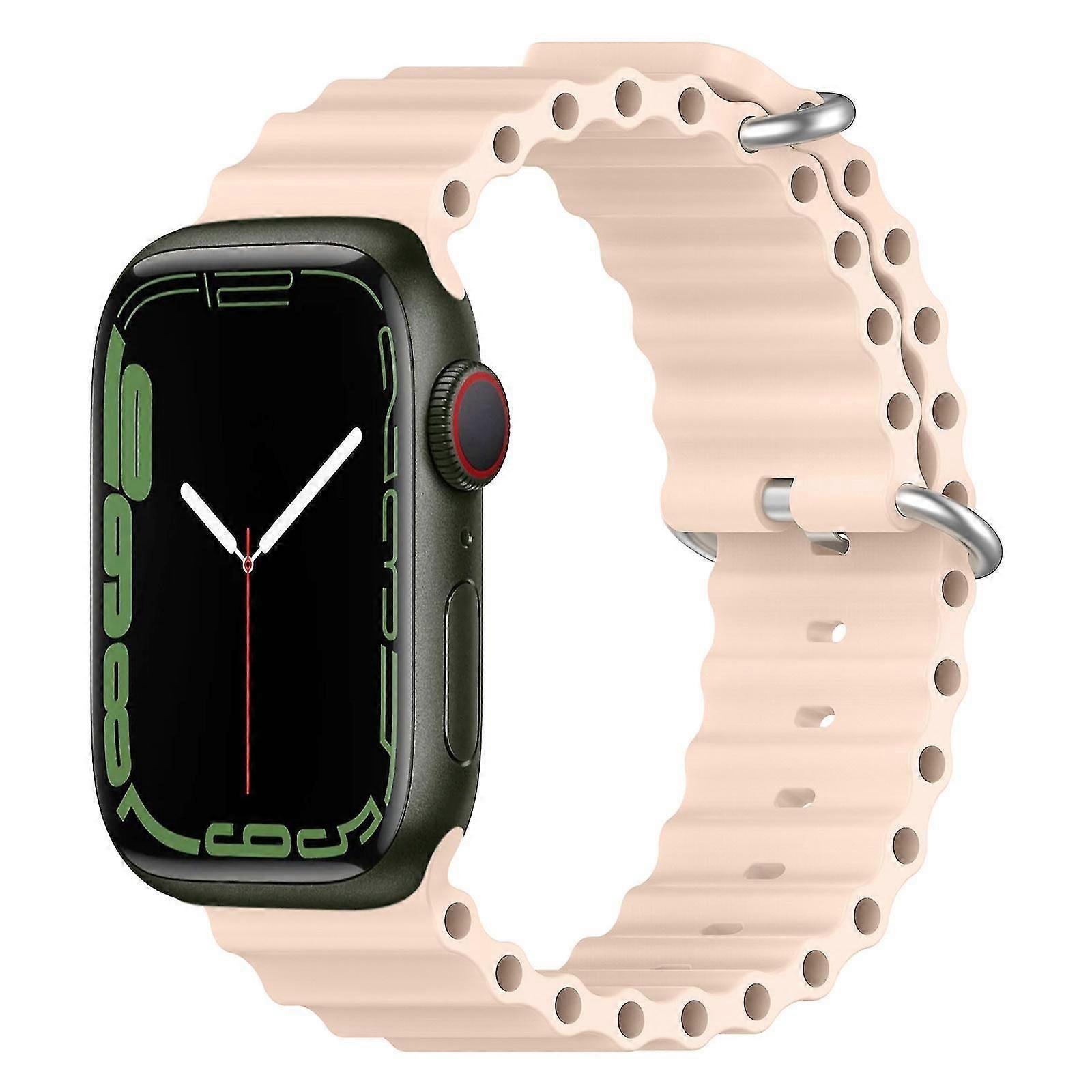 حزام ساعة سيليكون المحيط لسلسلة Apple Watch 8&7 41 مم / SE 2&6&5&5&4 40 مم / 3&2&1 38 مم