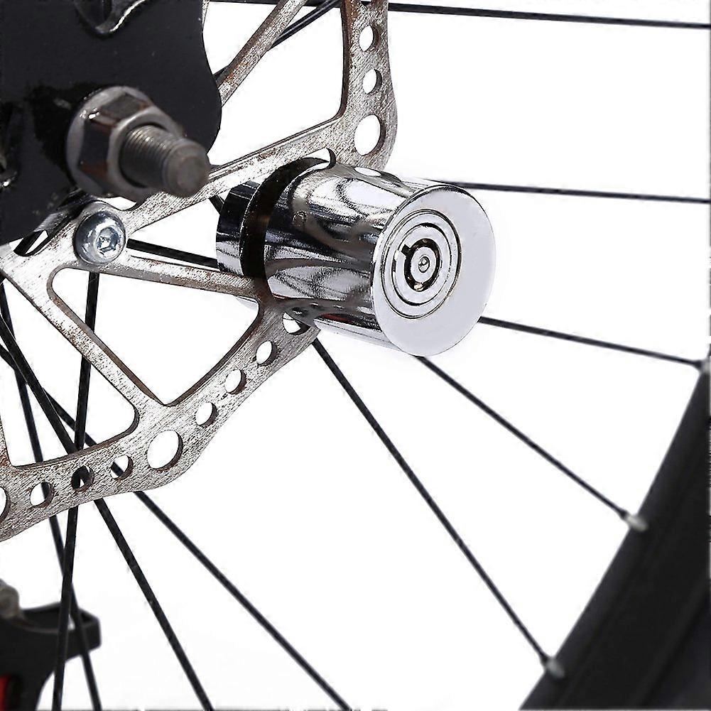 Scheibenbremsenschloss for Motorcycles and Bicycles, Compact Wheel-Up Disk Brake Lock, Portable Security Device