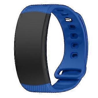 silicone connected watch band for Samsung Gear Fit2 SM-R360 size 126-175mm royal blue