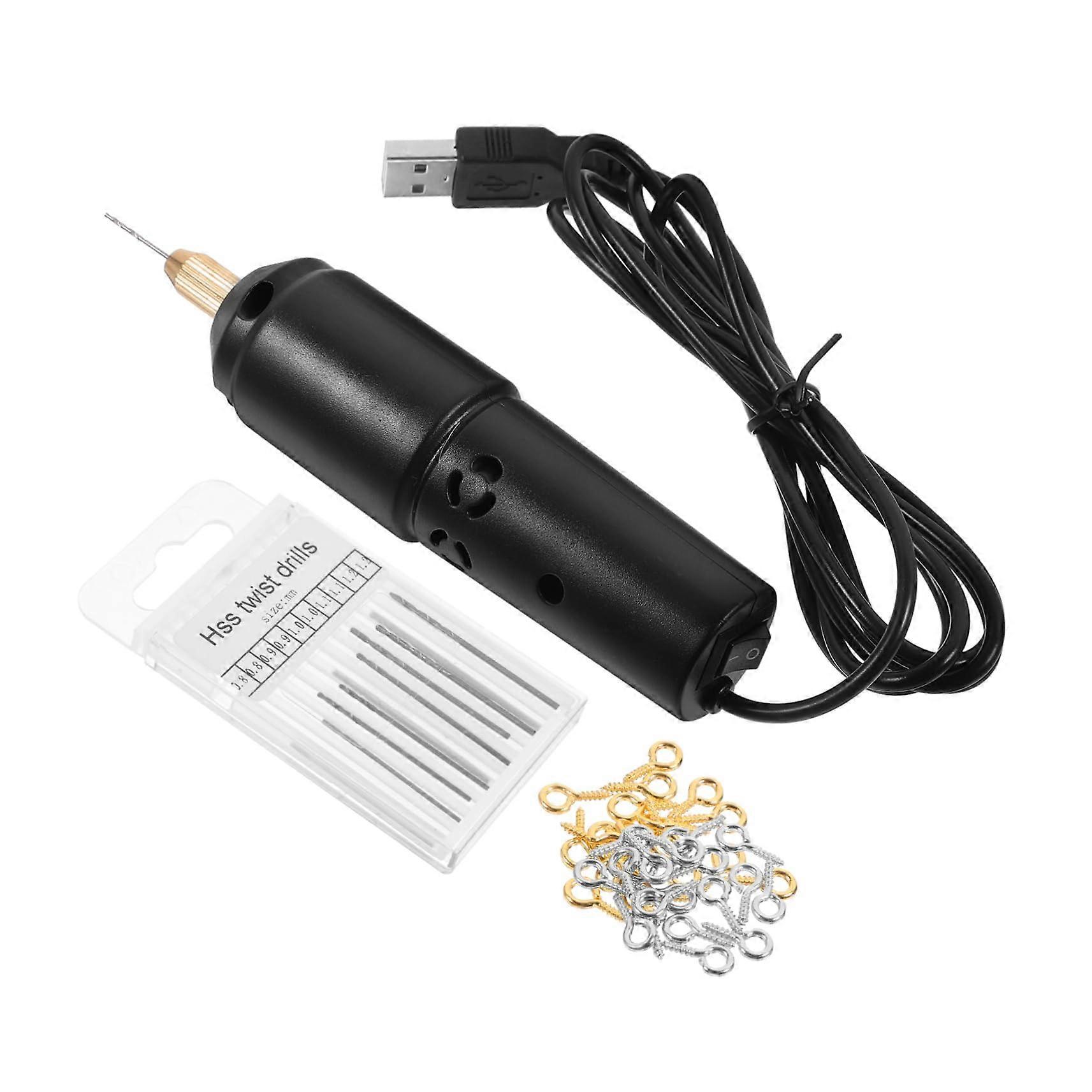 1 Set Cordless Mini Handheld Drill Rechargeable Tool Portable Electric Drill