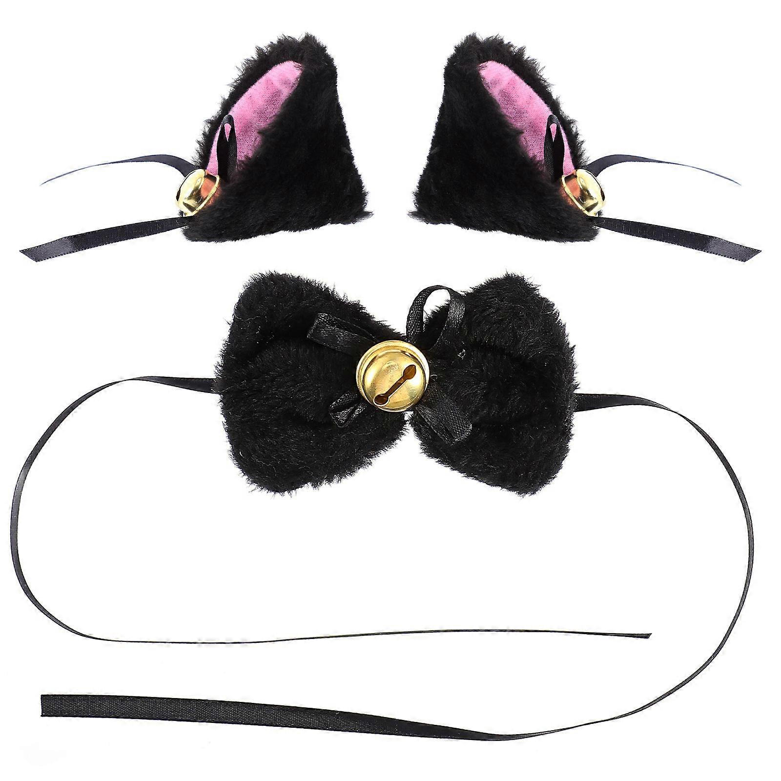 Black BowKnot Choker with Comfortable Synthetic Material for Decorative Use and Festive Occasions