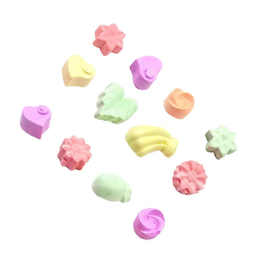 12 Pcs Mineral Block For Hamsters Teething Toys Assorted Color Designed For Rabbit Parrot Small Animals Care