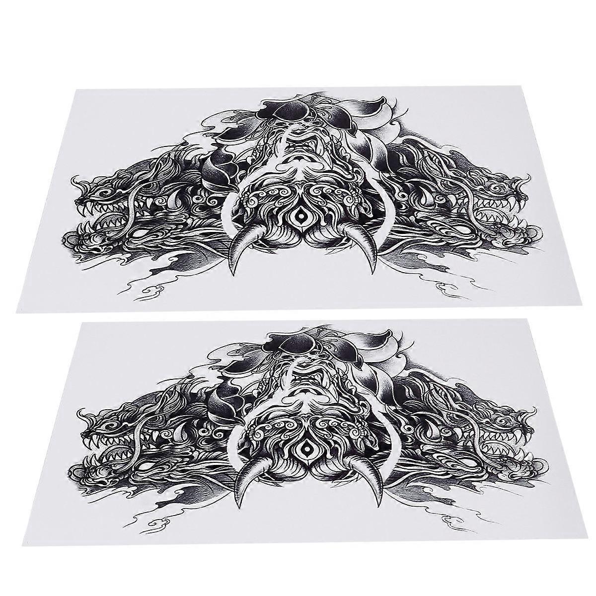Removable Halloween Stickers For Body Use Cover Scars 32X19cm Event Decoration 2Pcs
