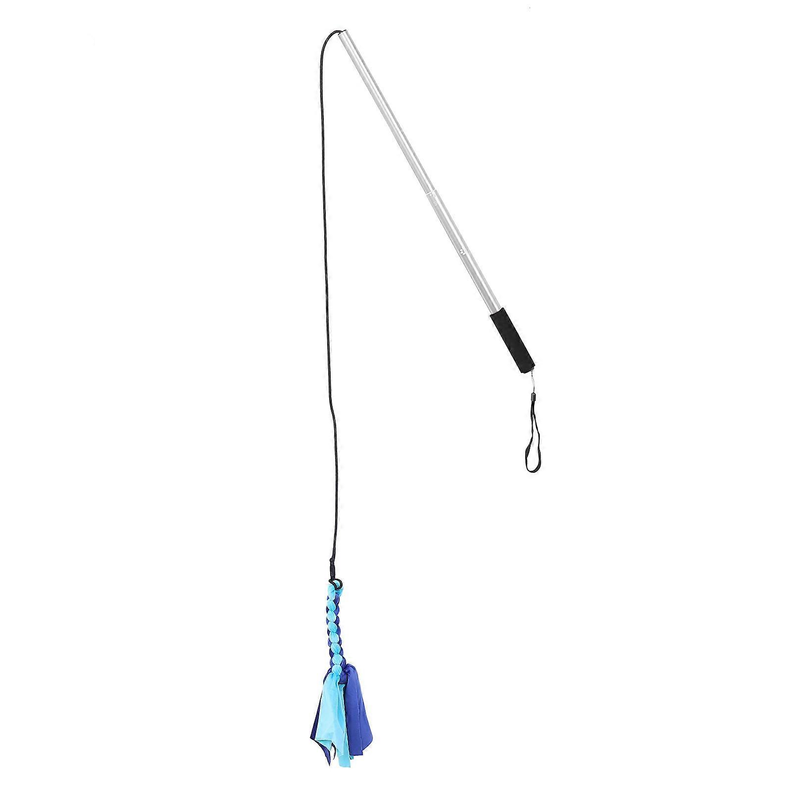 Aluminum Alloy Telescopic Dog Teaser Pole with Rope – Enrichment Toy for Large Breed Dogs and Cats, Durable Pet Play Treadmill Accessory for