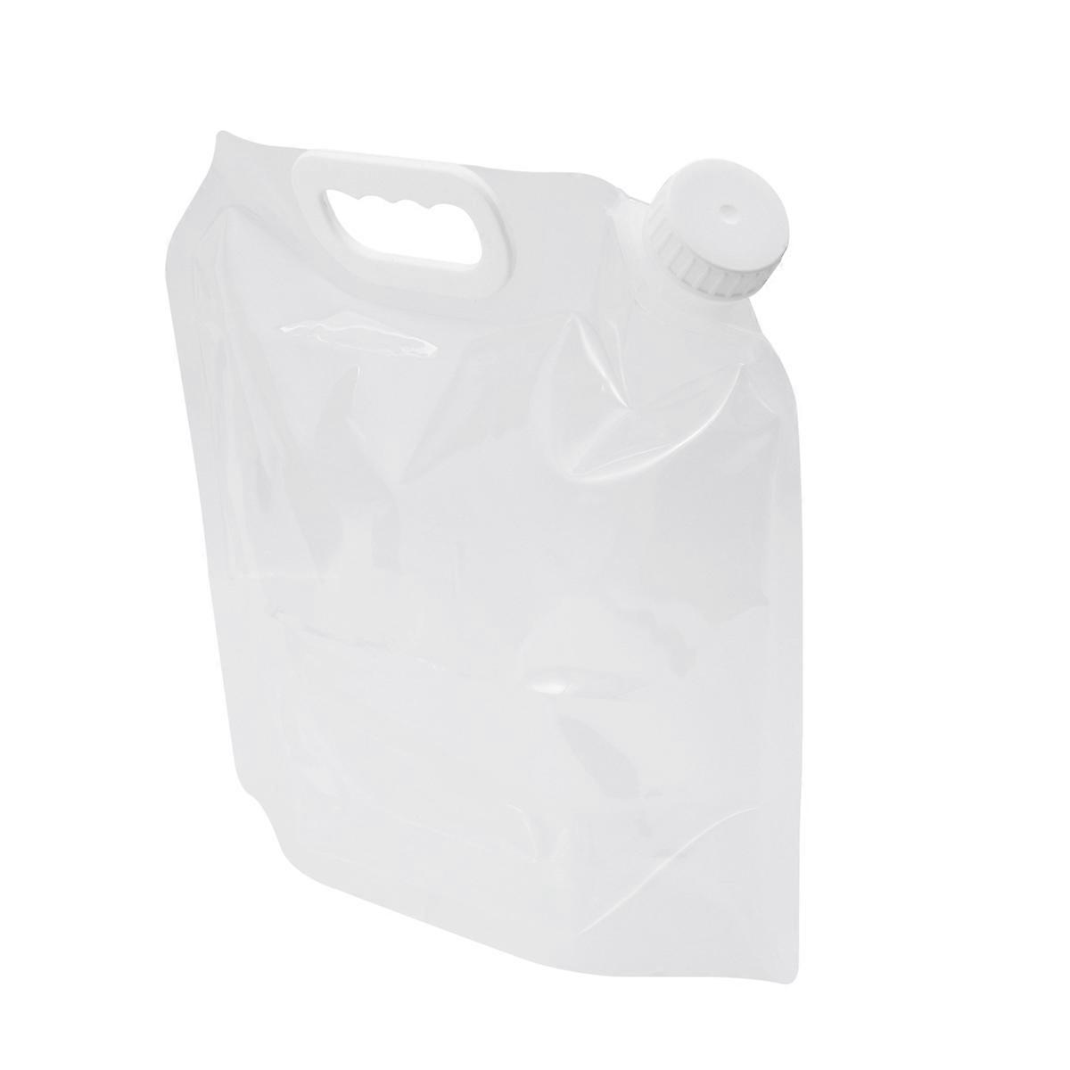 Folding Camping Water Storage Bag 2Pcs Ideal For Outdoor Hiking And Picnics 5L Large Capacity Transparent Carrying Solution