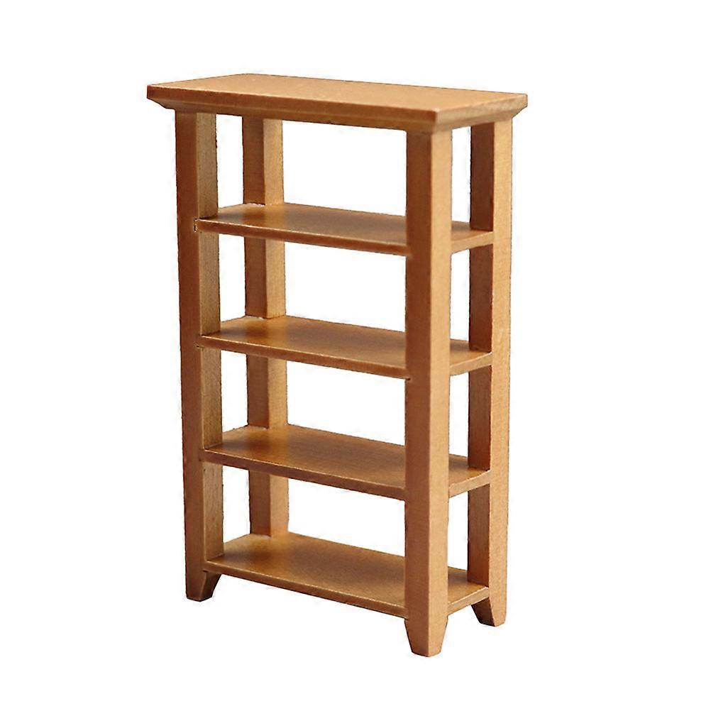 a polished product description for your **Scale Dollhouse Furniture Decor – Chestnut Color Miniature Shelf**:
**Elegant Chestnut Miniature Shelf