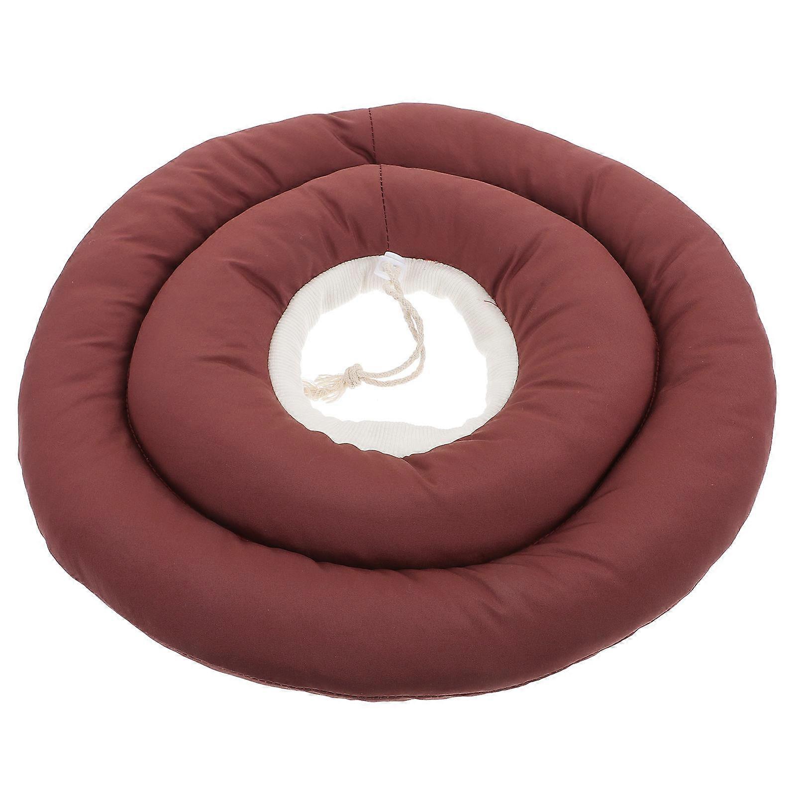 Adjustable Cat Recovery Collar For Post-surgery Care In Red Waterproof Fabric 1Pack