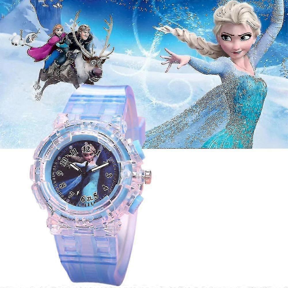 Frozen 2 Princess Anna Elsa Light Up Watch Kids Girls Watch Gift