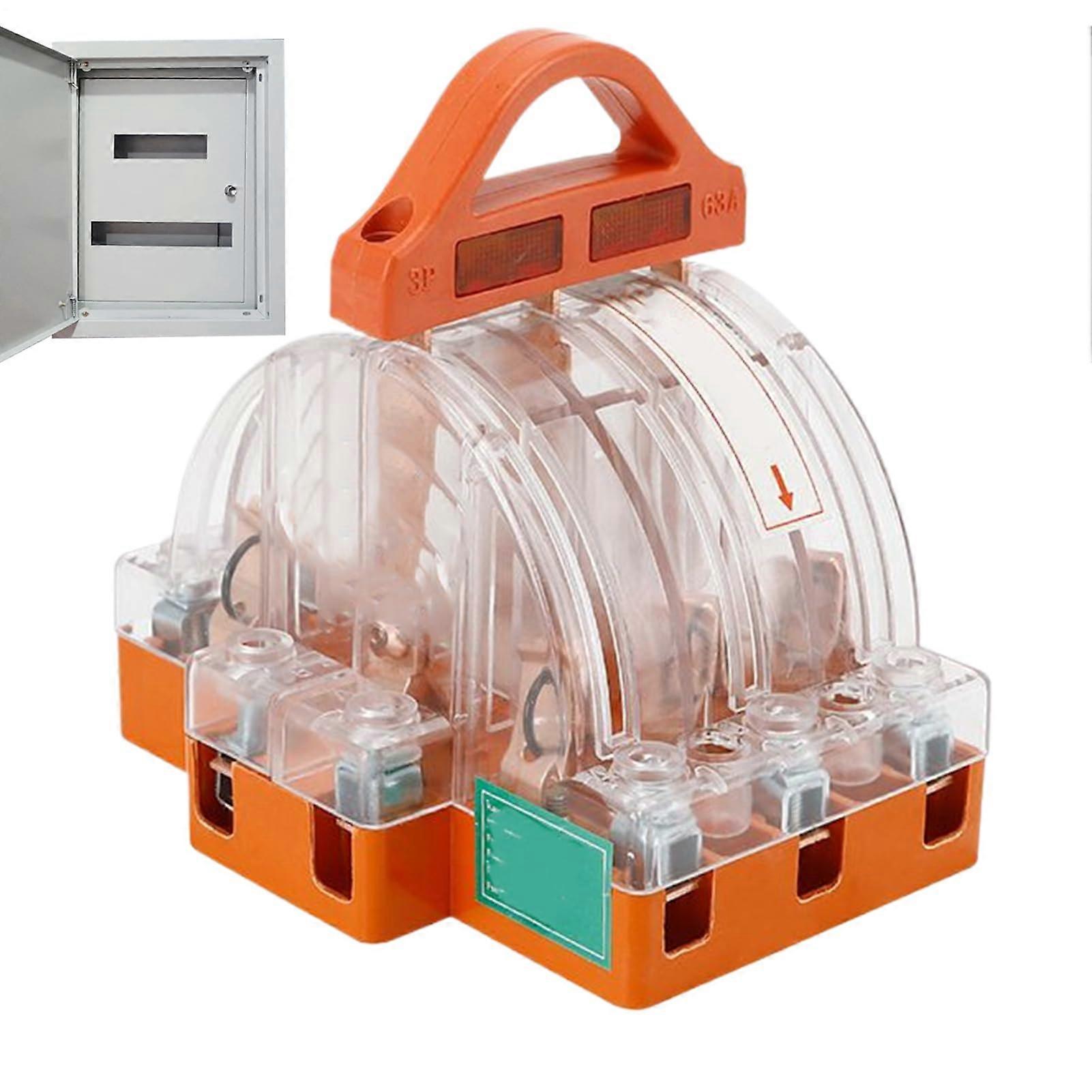 Battery Disconnect Switch With LED Indicator Transparent 3Pole Safety Switch